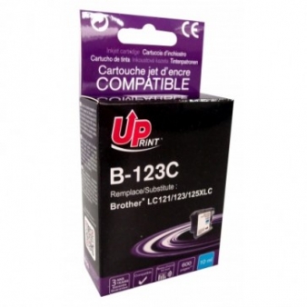 TINTEIRO BROTHER LC123XLC AZUL - COMPATIVEL