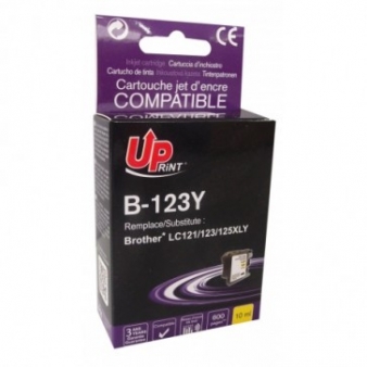 TINTEIRO BROTHER LC123XLY AMARELO - COMPATIVEL