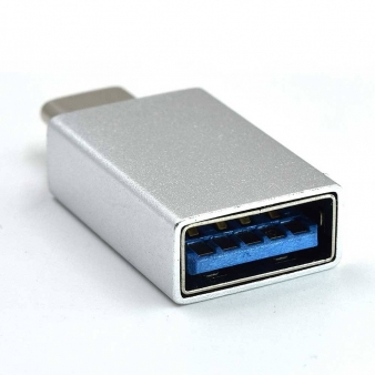Adaptador USB3.2 Gen 1, USB C, USB C para USB A, fun&ccedil;&atilde;o OTG, aluminio