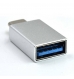 Adaptador USB3.2 Gen 1, USB C, USB C para USB A, função OTG, aluminio