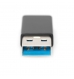 Adaptador USB 3.2, USB A 3.0 para USB C, aluminio