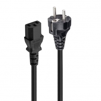Cabo Alimenta&ccedil;&atilde;o Shuko para IEC C13, 1.80m