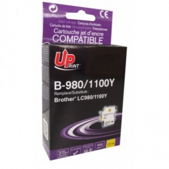 TINTEIRO BROTHER LC980Y/LC1100Y AMARELO - COMPATIVEL