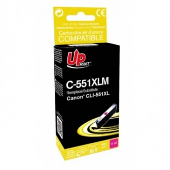 TINTEIRO CANON CLI551XLM MAGENTA - COMPATIVEL