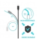 Cabo USB 2.0 USB C para USB C, AWG22+28, PD60W, 480Mbps, 1.8m