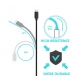 Cabo USB 2.0 USB-A para USB C, AW22+28, PD18W, 480Mbps, 1m