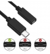 Cabo de extensão USB 2.0 USB C para USB C, AWG22+28, PD60W, 480Mbps, 3.0m