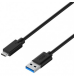 Cabo USB 3.2 USB-A para USB C, 5Gbps, PD60W, AWG24+28, 1m