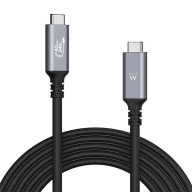 Cabo USB4 CM para CM Thunderbolt™3/4, 40Gbps, PD ERP 240W, 8K@60Hz video display, 1m