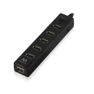 HUB USB 2.0 High Speed de 7 portas com interruptor para Ligar/Desligar