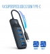 HUB USB 3.2 Gen 1, Type C, 4 portas USB 3.0, Alimentação USB