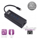 HUB USB 3.2 Gen 1, Type C, 3 Portas USB A + Porta Rede Gigabit, Alimentação USB