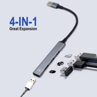 HUB USB 3.2 Gen 1, 1 porta USB 3.2 Gen1 + 3 portas USB 2.0