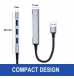 HUB USB 3.2 Gen 1, 1 porta USB 3.2 Gen1 + 3 portas USB 2.0