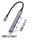 HUB USB 3.2 Gen 1,  Type C, 1 porta USB 3.2 Gen1 + 3 portas USB 2.0