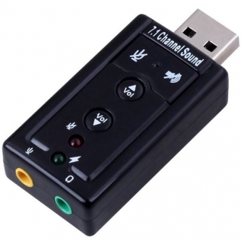 Adaptador USB soundcard 7.1