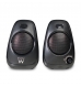 Colunas 2.0, 10W, Built-in volume, 3.5 mm jack, Alimentação USB, Preta
