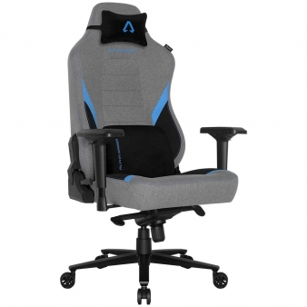 Cadeira Gaming Alpha Gamer Phenix Fabric Preta/Cinza/Azul