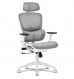 Cadeira de Escritório Ergonómica Offy Lyca Cinza/Branca