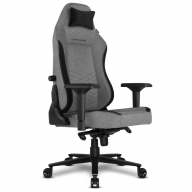 Cadeira Gaming Alpha Gamer Alegra V2 Fabric Preta/Cinza