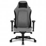 Cadeira Gaming Alpha Gamer Alegra V2 Fabric Preta/Cinza