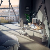 Cadeira de Escrit&oacute;rio Ergon&oacute;mica Fractal Design Refine Fabric Light