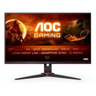Monitor AOC Gaming Q27G2E/BK VA 27" QHD 16:9 155Hz Adaptive-Sync