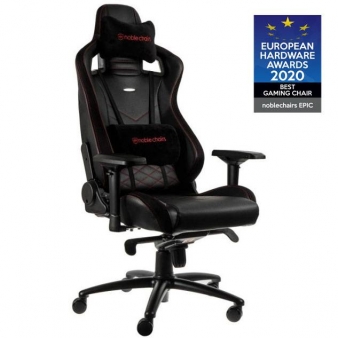 Cadeira Gaming Noblechairs EPIC PU Leather Preta/Vermelha