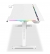 Secretária Elevatória Elétrica Alpha Gamer Zorya RGB (140x72cm) Gaming Station Branca