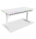 Secretária Elevatória Elétrica Alpha Gamer Zorya RGB (140x72cm) Gaming Station Branca