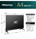 Televisão Smart TV Hisense 40A4N (2024) 40"/100cm LED Full HD VIDAA