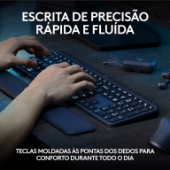 Teclado Logitech MX Keys S Bluetooth PT Graphite