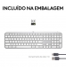 Teclado Logitech MX Keys S Bluetooth PT Pale Gray