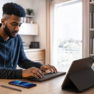 Teclado Lenovo Multi-Device Wireless Tab PT Luna Grey