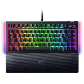 Teclado Mec&acirc;nico Razer BlackWidow V4 75% US (ISO) RGB Tactile Switch Preto