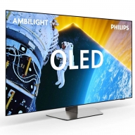 Televis&atilde;o Smart TV Philips 819 Series (2024) 55"/139,7cm OLED 4K UHD Google TV Ambilight TV