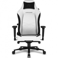 Cadeira Gaming Alpha Gamer Alegra V2 PU Leather Branca/Preta