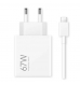 Carregador Xiaomi Hypercharge Combo USB-A 67W Branco + Cabo USB-A p/ USB-C 1m