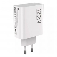 Carregador Xiaomi Hypercharge Combo USB-A 120W Branco + Cabo USB-A p/ USB-C 1m