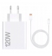 Carregador Xiaomi Hypercharge Combo USB-A 120W Branco + Cabo USB-A p/ USB-C 1m