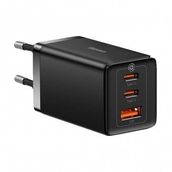 Carregador Baseus GaN5 Pro Fast Charger Dual USB-C/USB-A 65W Preto
