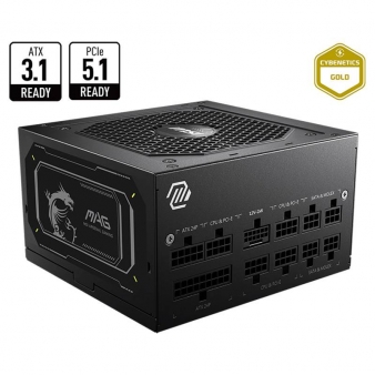 Fonte de Alimenta&ccedil;&atilde;o ATX MSI MAG A750GL PCIE5 II 750W ATX 3.1/PCIe 5.1 80 Plus Gold Full Modular