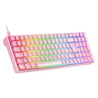 Teclado Mec&acirc;nico Mars Gaming MKULTRA Pink 96% Full RGB Chroma PT Outemu Blue Switches