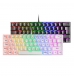 Teclado Mecânico Mars Gaming MK60 60% FRGB Rainbow Anti-Dust Red Switch PT Preto