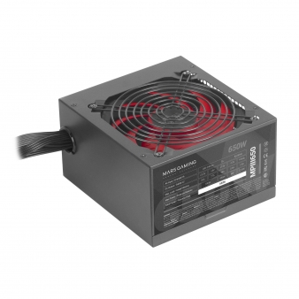 Fonte de Alimenta&ccedil;&atilde;o ATX Mars Gaming MPIII650 650W Preta