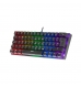 Teclado Mecânico Mars Gaming MK60 60% FRGB Rainbow Anti-Dust Red Switch PT Preto