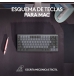 Teclado Mecânico Logitech MX Mechanical Mini for Mac Bluetooth Clicky Switch US