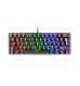 Teclado Mecânico Mars Gaming MK60 60% FRGB Rainbow Anti-Dust Red Switch PT Preto
