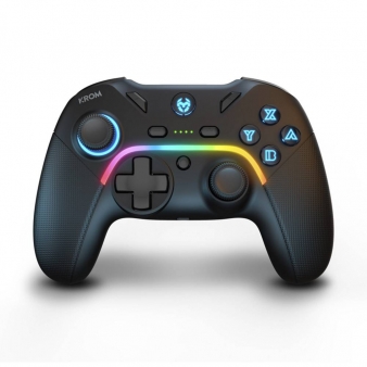 Gamepad Krom Kayros RGB Advanced Wireless Preto Gamepad Krom Kayros RGB Advanced Wireless Preto