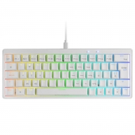 Teclado Mec&acirc;nico Mars Gaming MKMINIPRO White RGB 60% PT Brown Switches